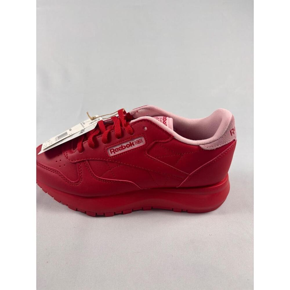 Reebok Classic Leather SP Red Women Sneakers Low Top Shoes SZ 6